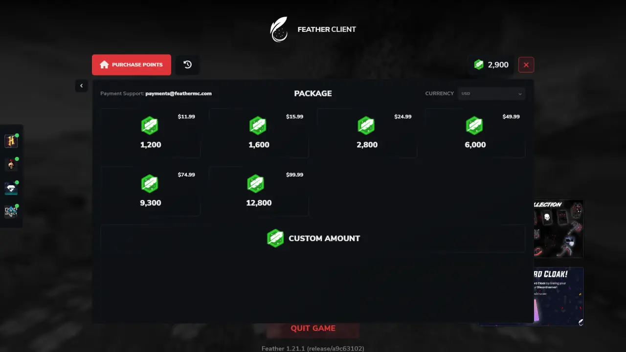 Kaufe Feather Points